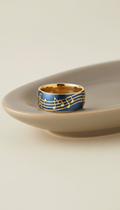 Lyric Band Ring, 18K Gold-Plated