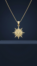 Solstice Pendant Necklace with Negative Space