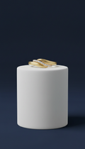 Aurora Curve Ring, 18K Gold-Plated