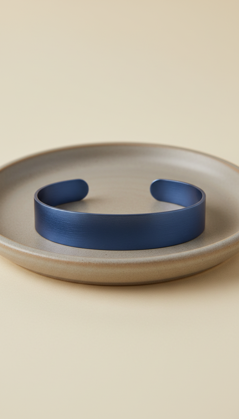 Quiet Light Cuff Bracelet Brushed Gold